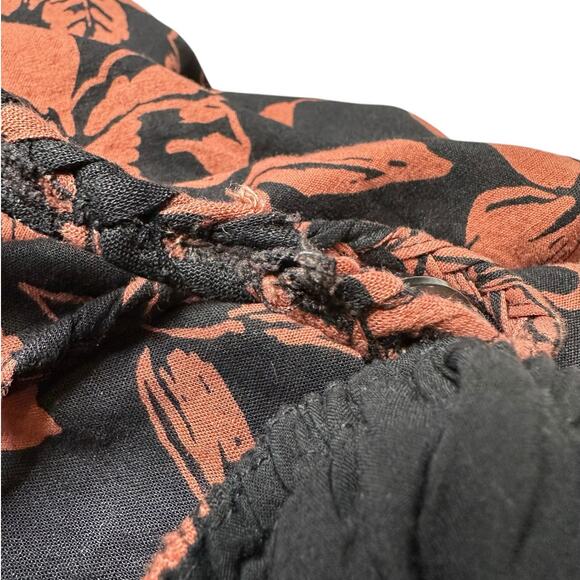 FREE PEOPLE Terracotta Linen Perfect Sundress Dark Combo Women's Size Small - Picture 7 of 10